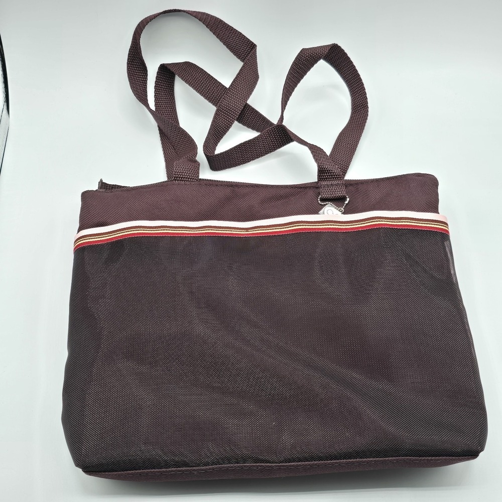 Creative Memories bag purse Tote brown with pink & brown lining scrapbooking